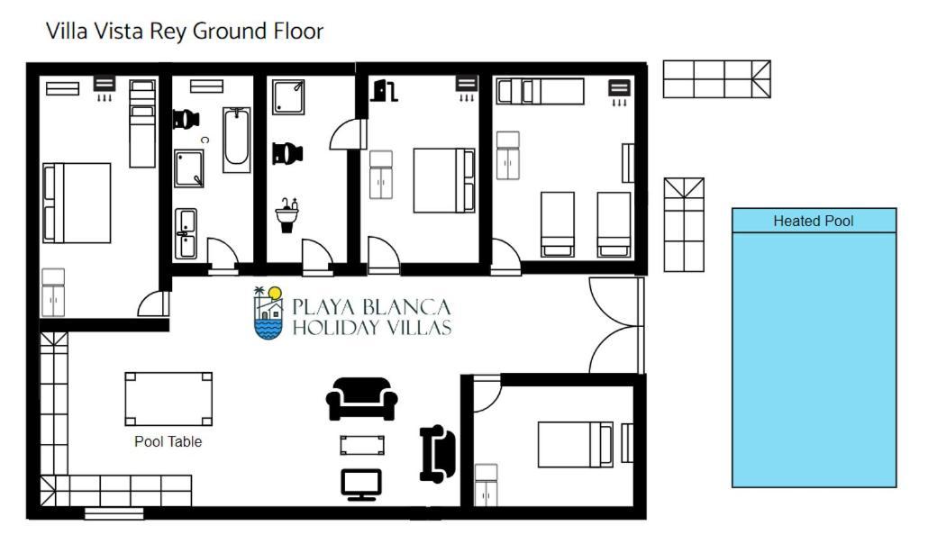 Villa Vista Rey - 6 Bedroom - Heated Pool - Amazing Views - Pool Table - Vista Lobos - Playa Blanca Extérieur photo
